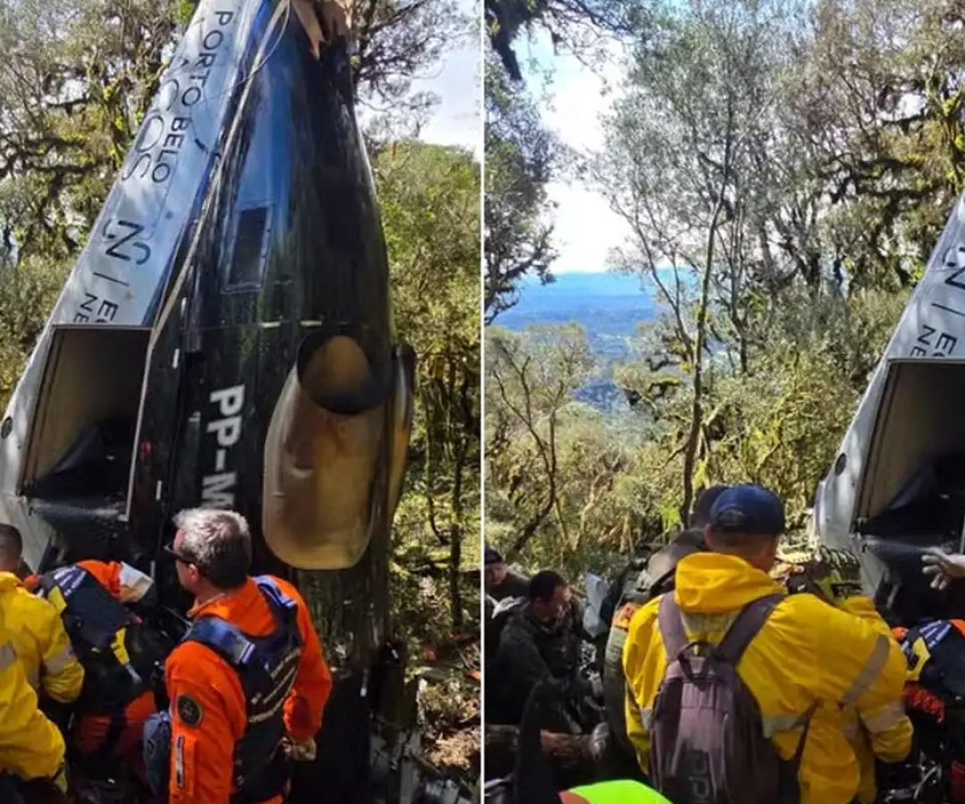 Corpos de vítimas de queda de helicóptero em SC são liberados