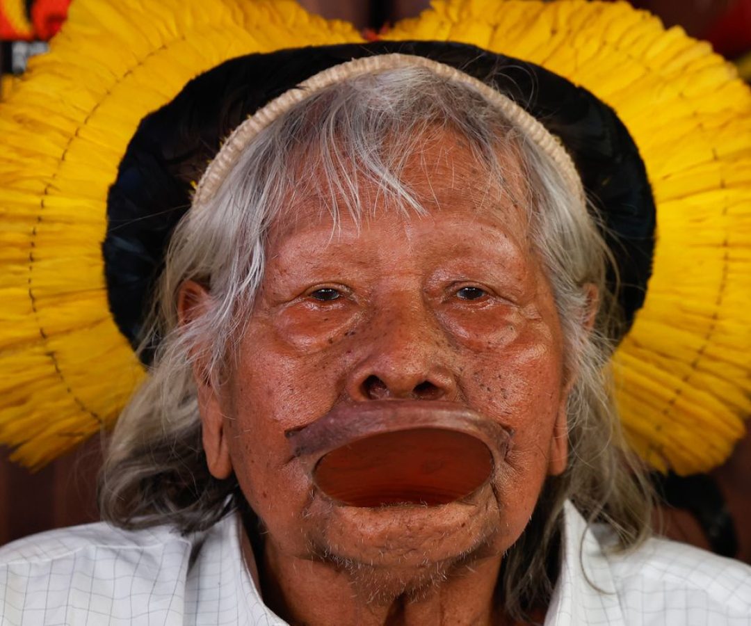 Cacique Raoni, de 94 anos, recebe cuidados paliativos em Mato Grosso
